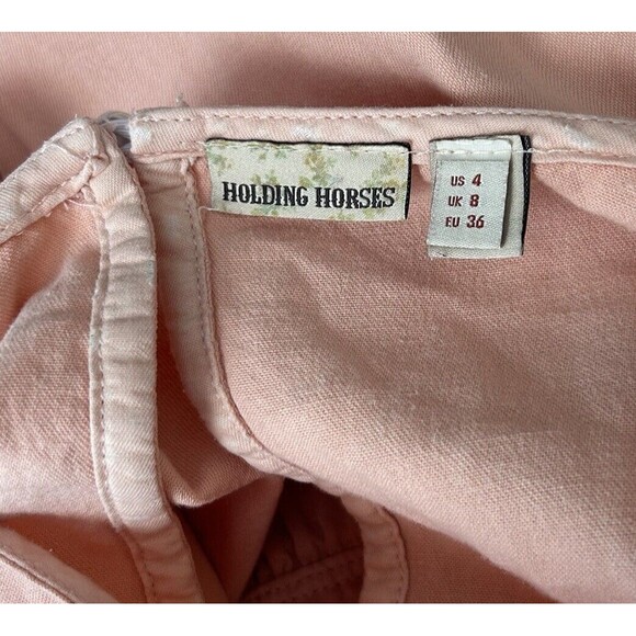 Anthropologie Holding Horses Lilibet Dip Dyed Ombre Relaxed Boho Dress Size 4 - Picture 8 of 11